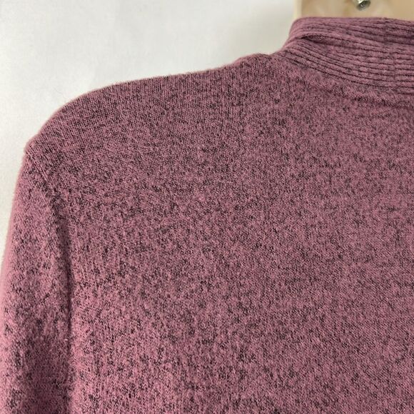 Mix by 41 Hawthorne Mauve Purple open cardigan sweater pockets EUC size small - Picture 8 of 12
